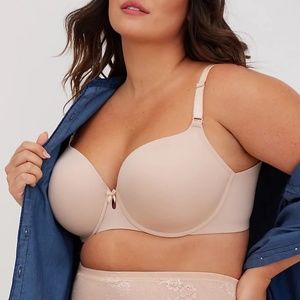 TORRID Curve 360 Back Smoothing Lightly Lined T-Shirt Bra EUC